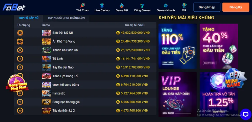 Chương trình hoàn trả hàng ngày cho game bắn cá tại 168c