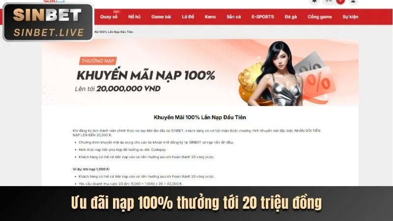 Ưu đãi hoàn trả 168c